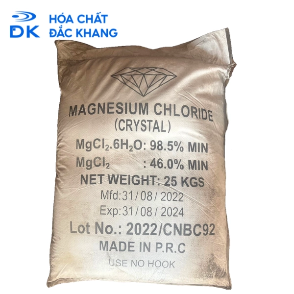 Magnesium Chloride MgCl2 99%, Trung Quốc, 25kg/bao