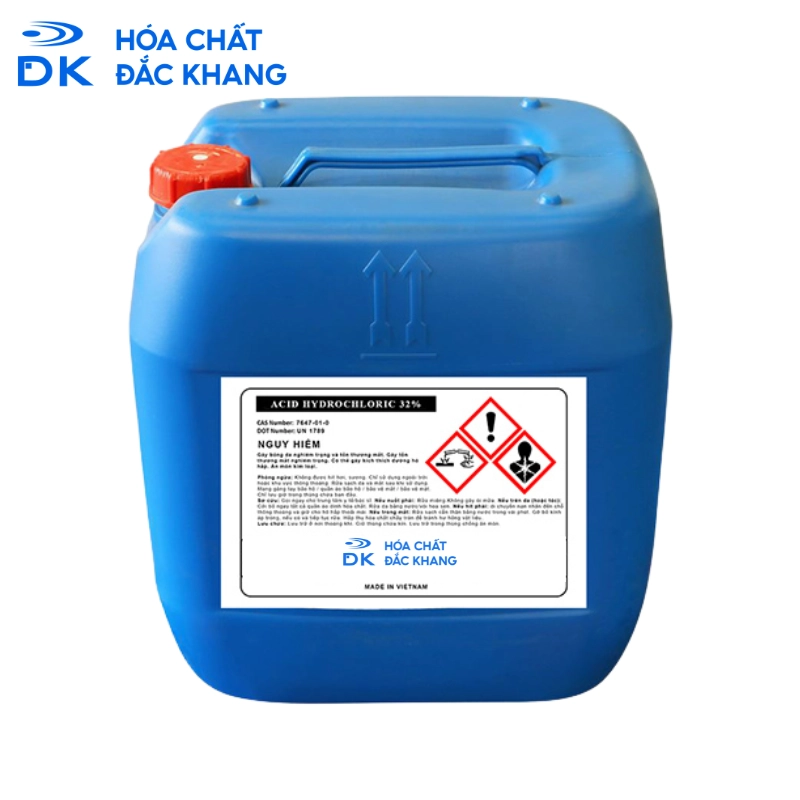 Acid Clohydric HCl 35%, Việt Nam, 30kg/Can