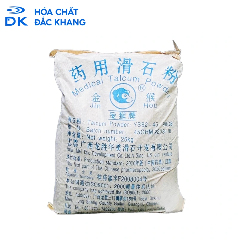 Bột Talc Shimao Mg3Si4O10(OH)2, Trung Quốc, 25kg/Bao