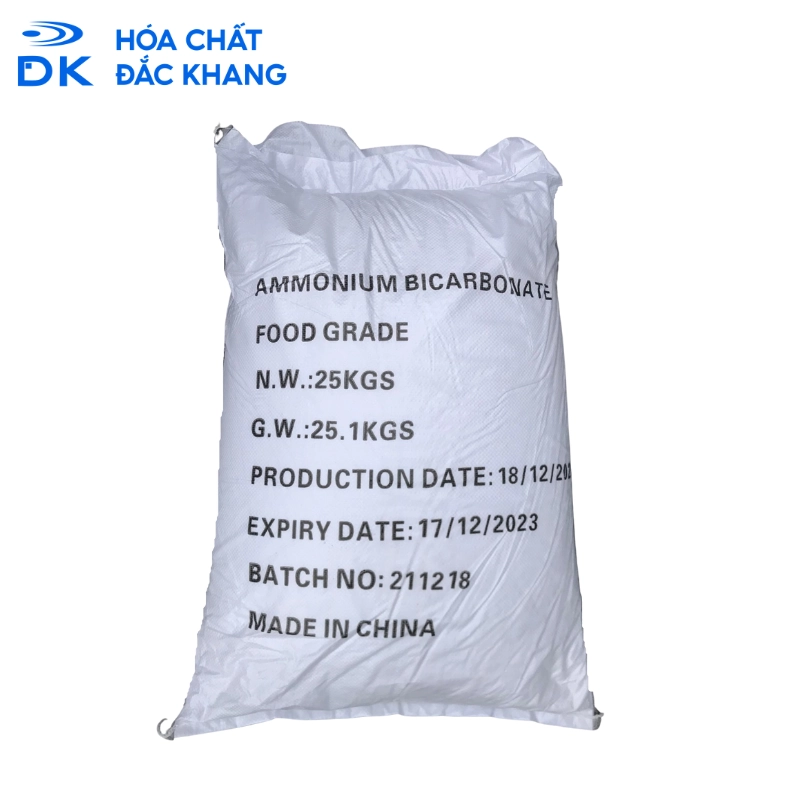 Ammonium Bicarbonate NH4HCO3 99%, Trung Quốc, 25kg/Bao