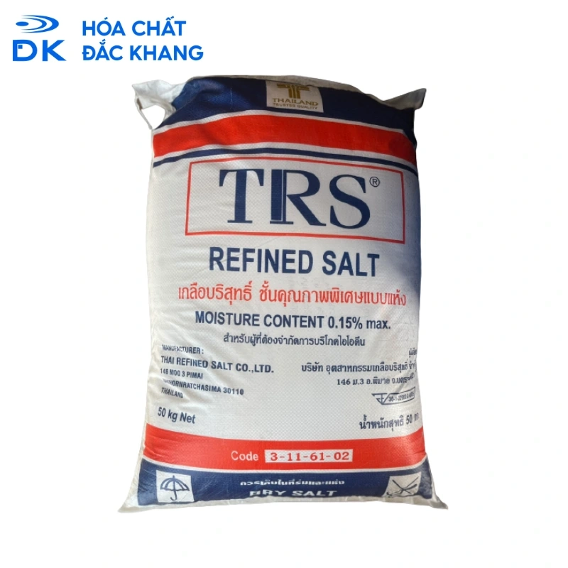 Sodium Chloride (Muối Tinh) NaCl 99%, Thái Lan, 50kg/bao
