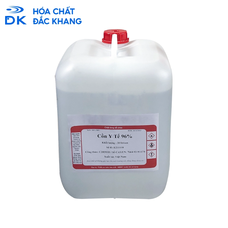 Cồn Y Tế C2H5OH 96%, Việt Nam, 20lit/Can