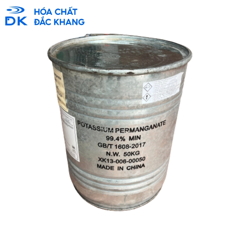 Potassium Permanganate KMnO4 99%, Ấn Độ, 50kg/Thùng