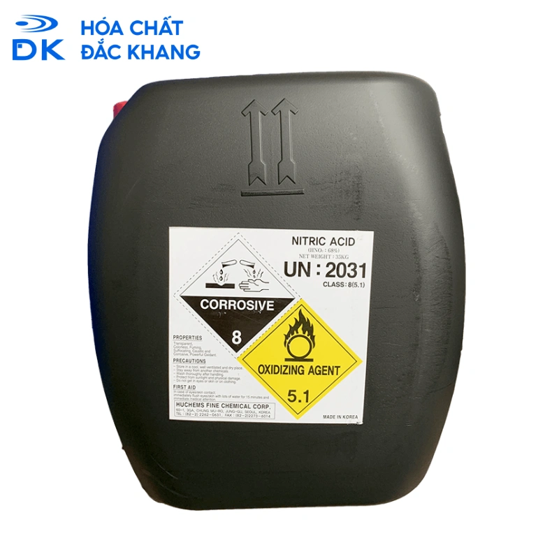 Nitric Acid HNO3 68%, Hàn Quốc, 35kg/can