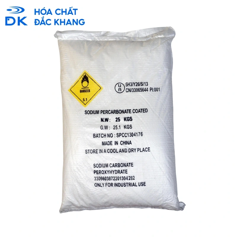 Sodium Percarbonate (Oxy Bột) 2Na2CO3.3H2O2 95%, Trung Quốc, 25kg/Bao
