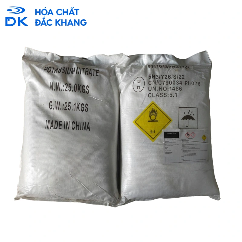 Potassium Nitrate (Kali Nitrat) KNO3 99%, Trung Quốc, 25Kg/Bao