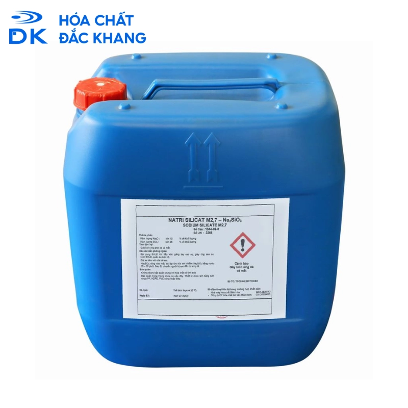 Sodium Silicate Lỏng Na2SiO3 26%, Việt Nam, 40kg/Can