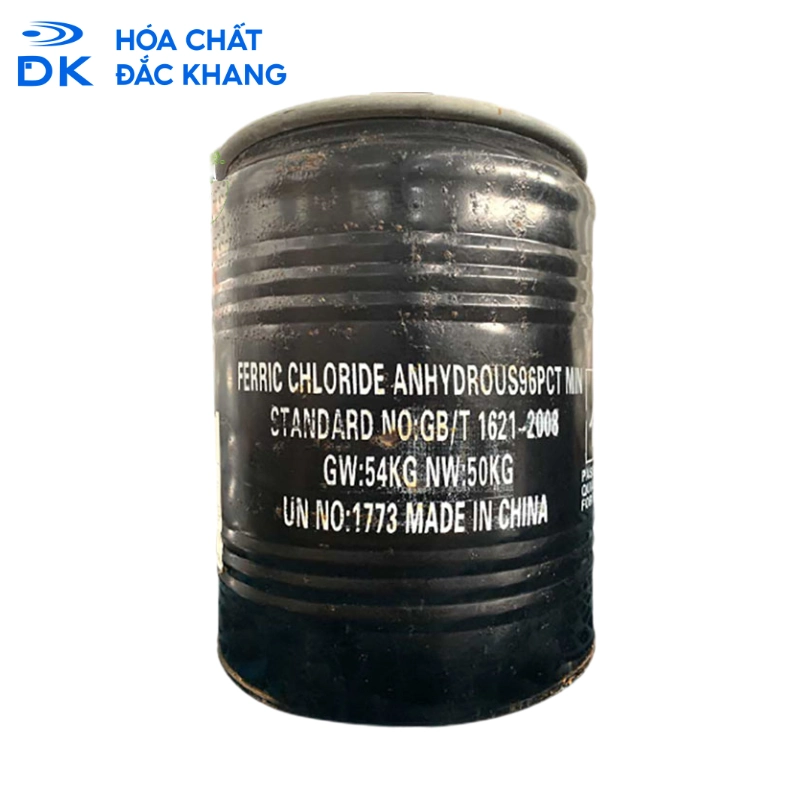 Ferric Chloride FeCl3 (Phèn Sắt III) 96% Trung Quốc, 50kg/Thùng