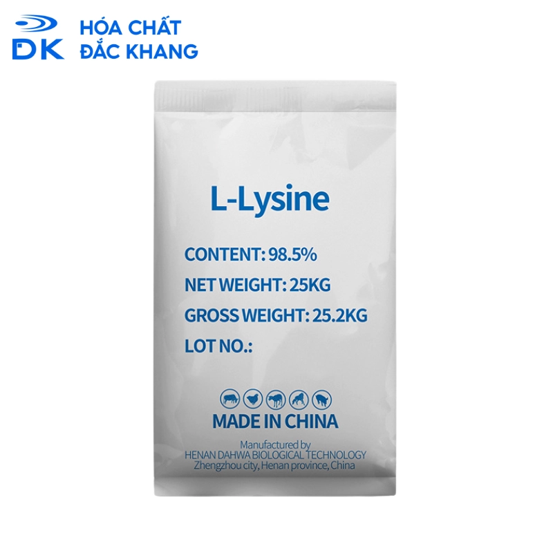 L-Lysine C6H14N2O2.HCL 98.5%, Trung Quốc, 25kg/Bao