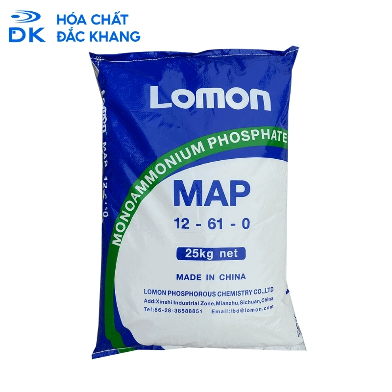 Mono Ammonium Phosphate (MAP) NH6PO4, Trung Quốc, 25kg/Bao