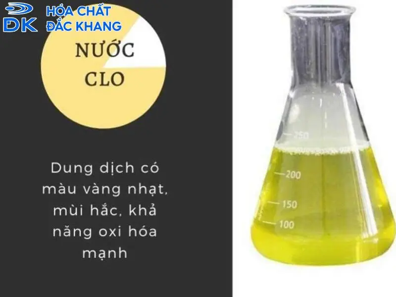 chlorine tác dụng với nước