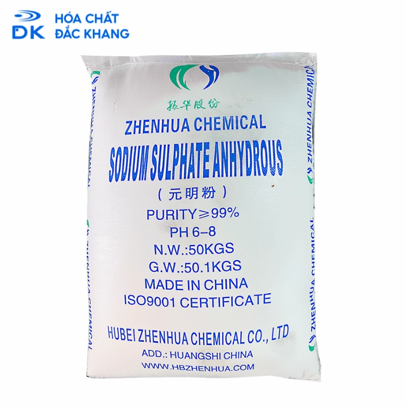 Sodium Sulfate Na2SO4 99%, Trung Quốc, 50kg/Bao