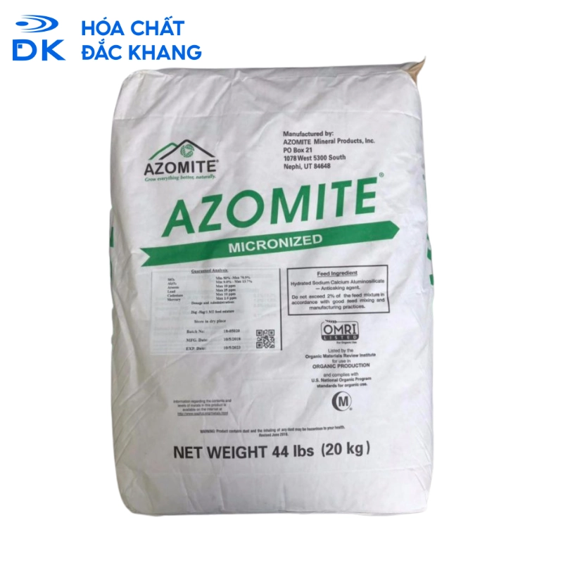 Khoáng Azomite, Mỹ, 20kg/Bao
