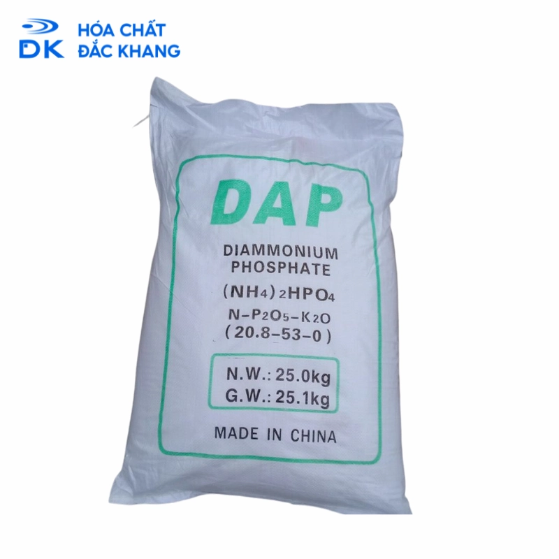 Diammonium Phosphate - DAP (21 - 53 - 0), Trung Quốc, 25kg/Bao