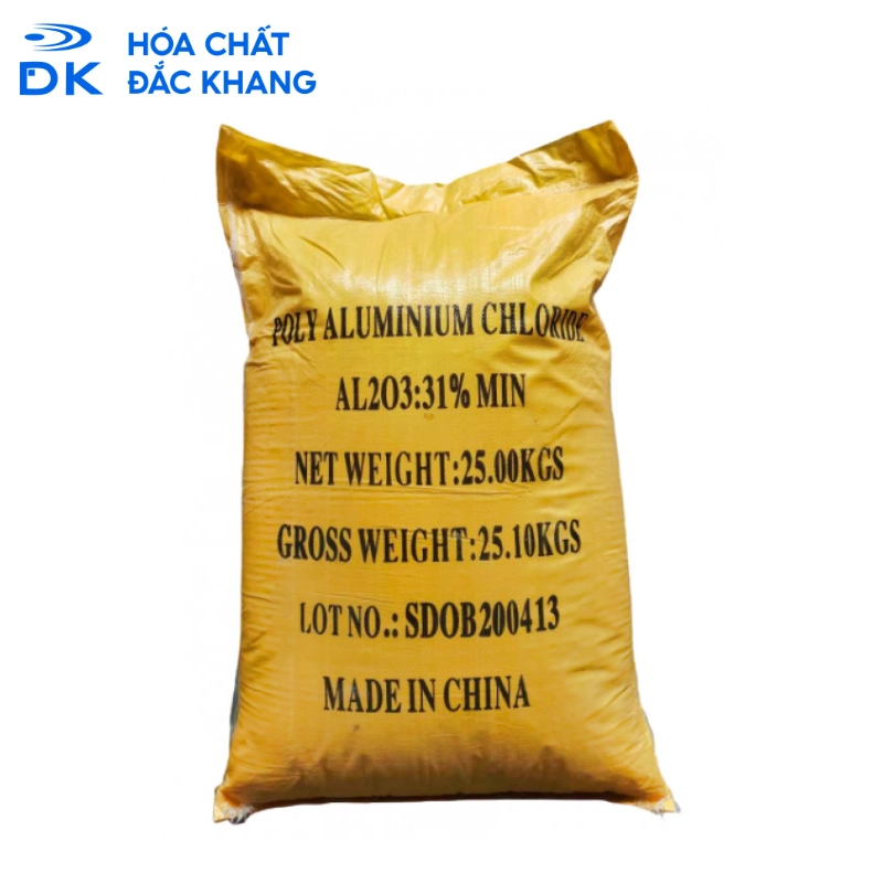 Poly Aluminium Chloride PAC 31%, Trung Quốc, 25kg/Bao