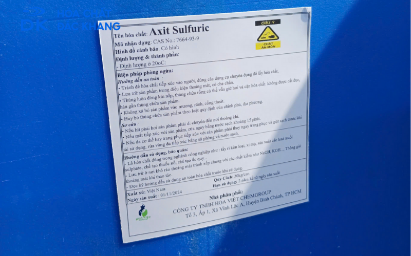 Lợi ích của việc sử dụng Axit Sunfuric chất lượng cao