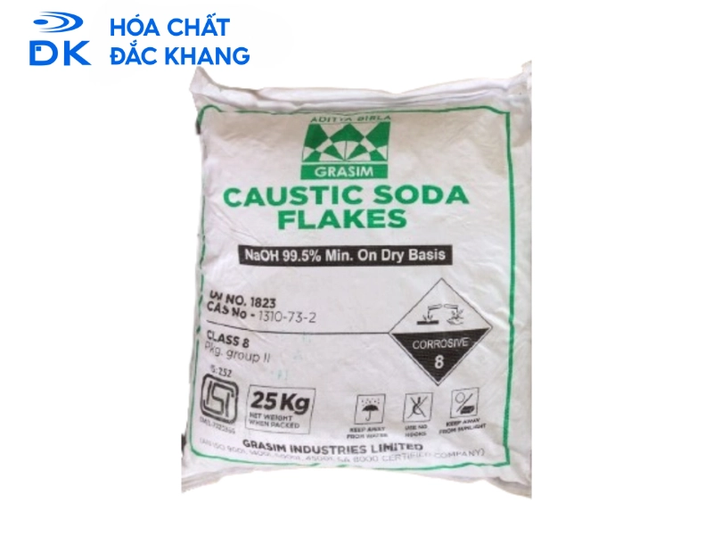 Thông tin chi tiết về sản phẩm xút vảy NaOH Ấn Độ của Đắc Khang