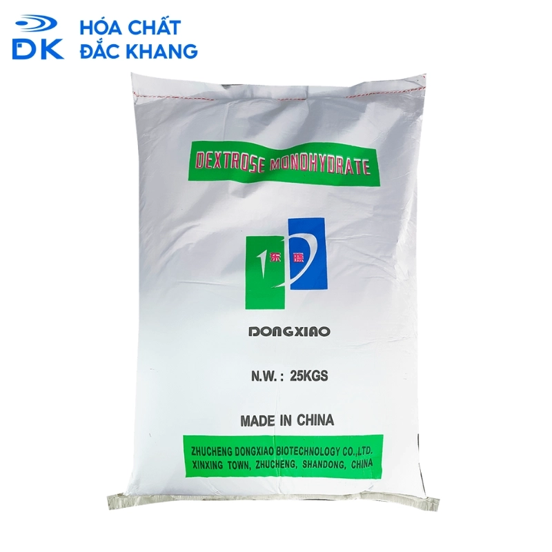 Đường Dextrose Monohydrate C6H12O6, Trung Quốc, 25kg/Bao