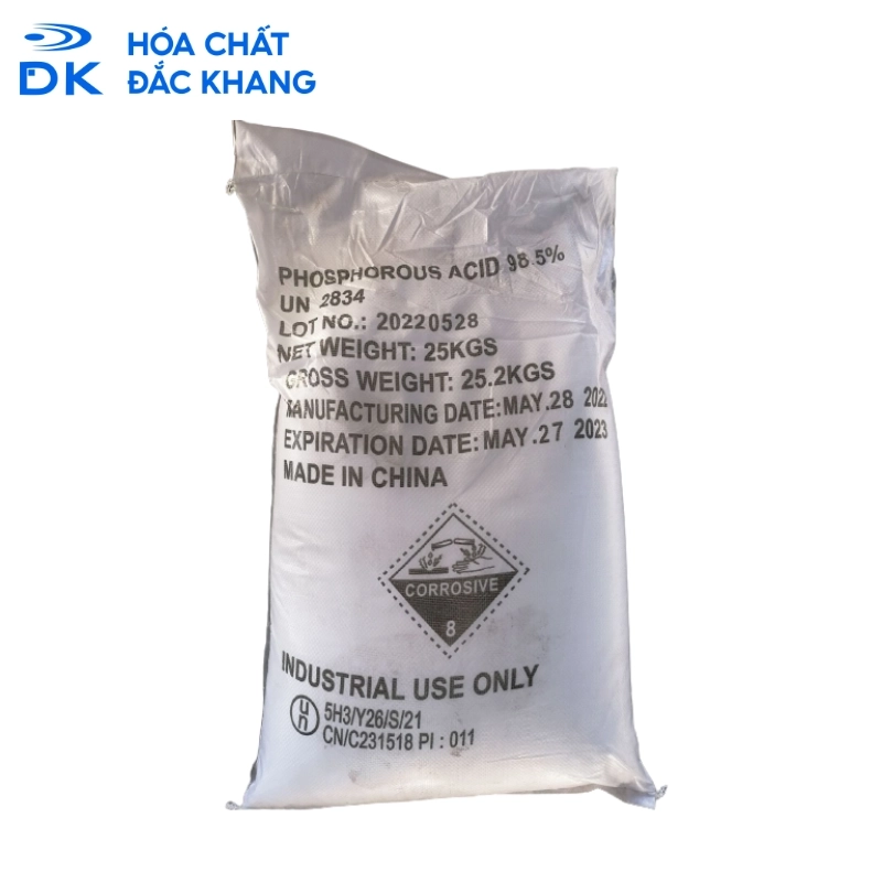Phosphorous Acid H3PO3 98.5%, Trung Quốc, 25Kg/Bao