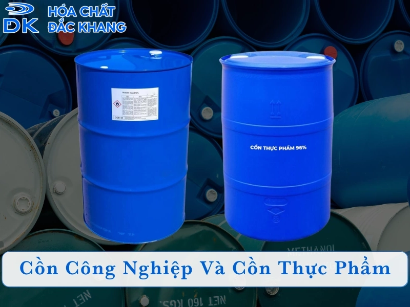cồn công nghiệp và cồn thực phẩm