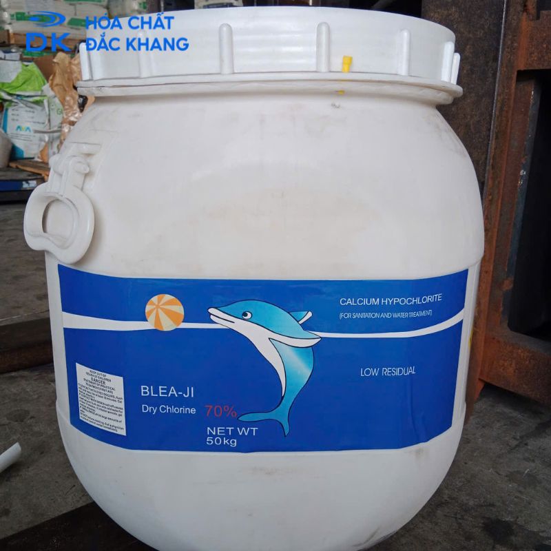Chlorine Trung Quốc, Ca(ClO)2 70%, 50kg/Thùng