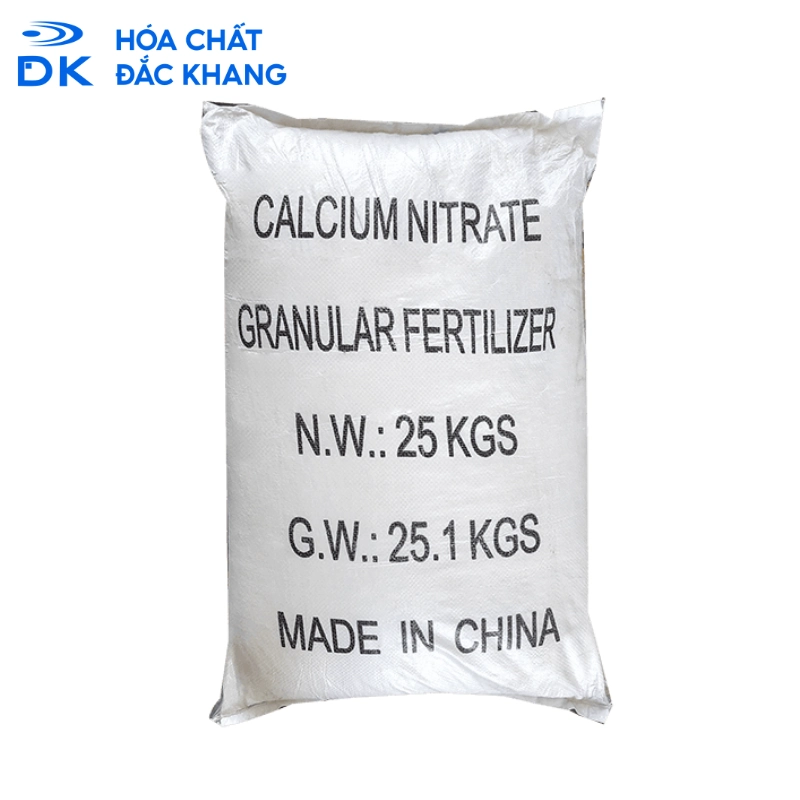 Calcium Nitrate Ca(NO3)2.4H2O 99%, Trung Quốc, 25kg/Bao