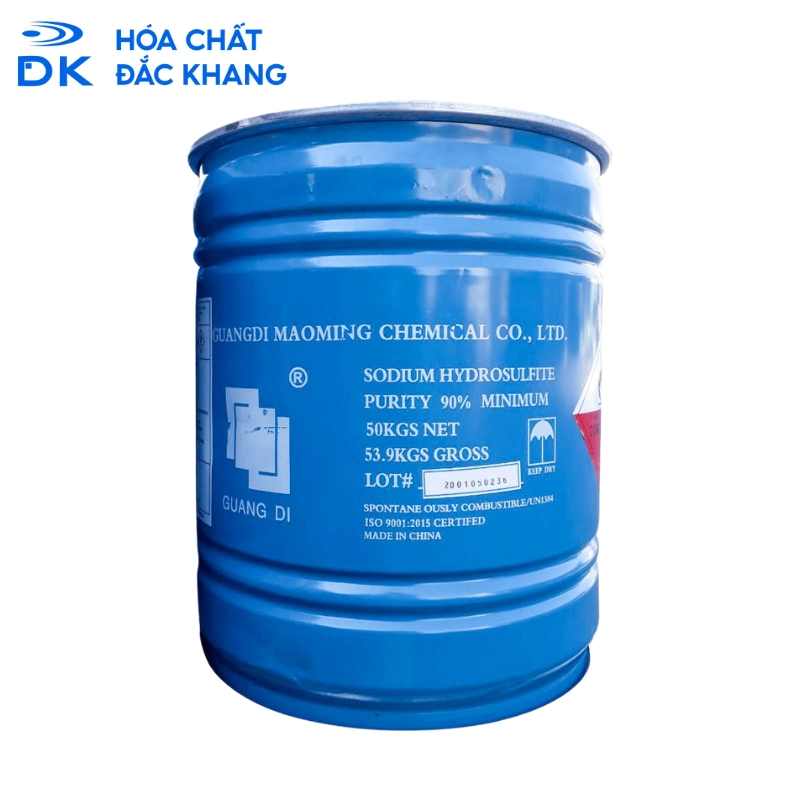 Sodium Hydrosulfite (Tẩy Đường) Na2S2O4 90%, Trung Quốc, 50kg/Thùng