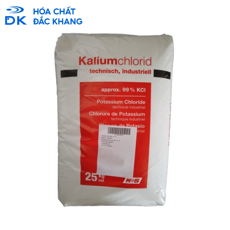 KCl - Potassium Chloride 99%, Đức, 50kg/Bao