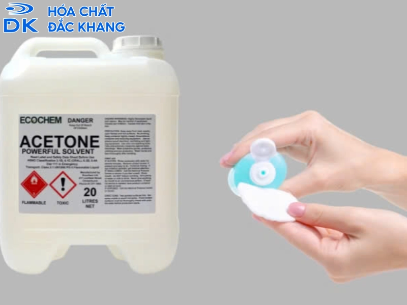 acetone tẩy keo