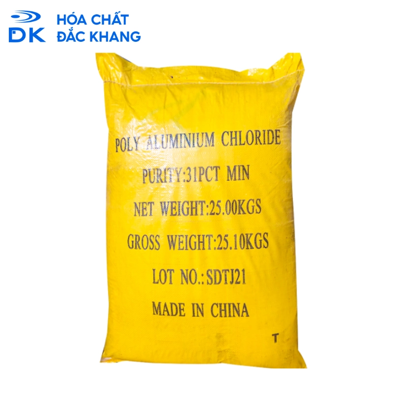 Poly Aluminium Chloride (PAC Vàng Chanh) 31%, 25Kg/Bao